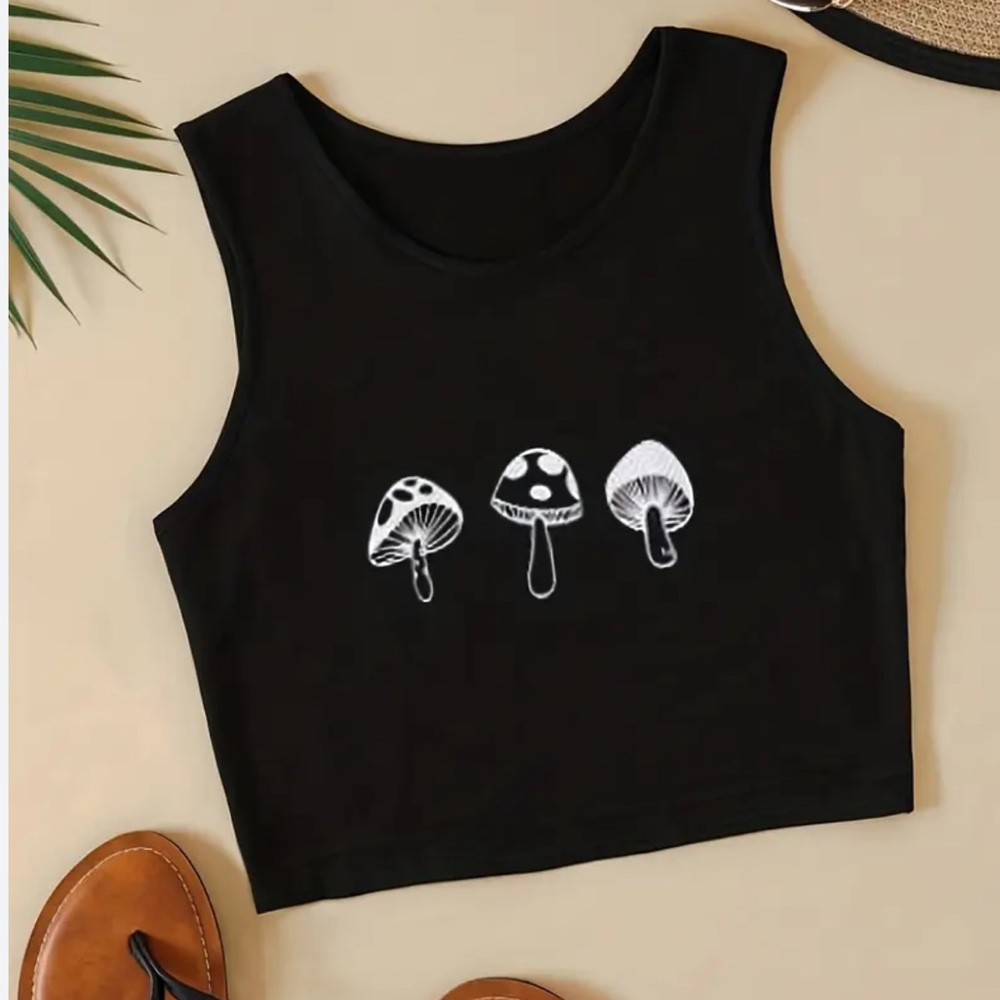 MUSHROOM CROP TOP